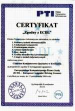 Certyfikat dla CJK