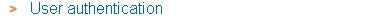 3. User authentication