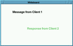 Using the whiteboard: User 2a
