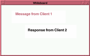 Using the whiteboard: User 2b