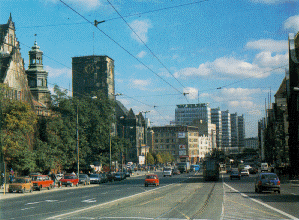 St. Martin Street and the castle (on the left side)