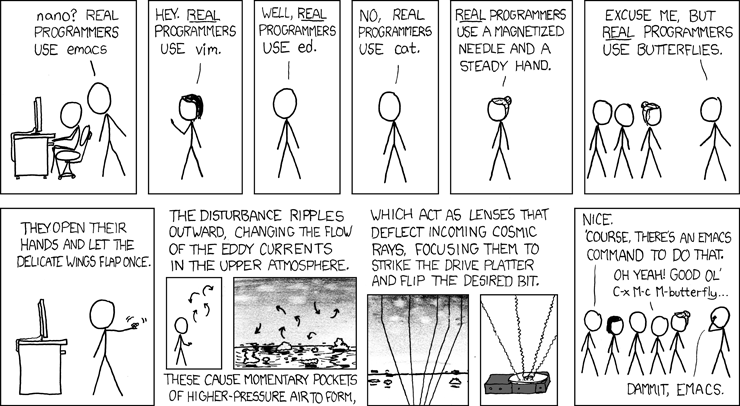 Real programmers set the universal constants at the start such that the universe evolves to contain the disk with the data they want.